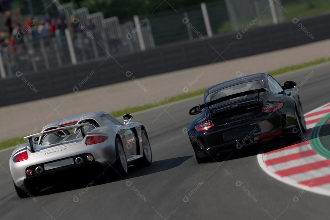Porsche Carrera GT e RS correndo na pista