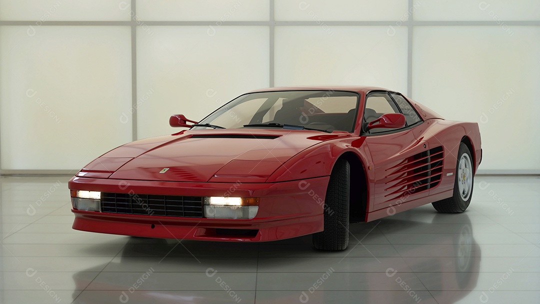 Ferrari Testarossa vista de perto