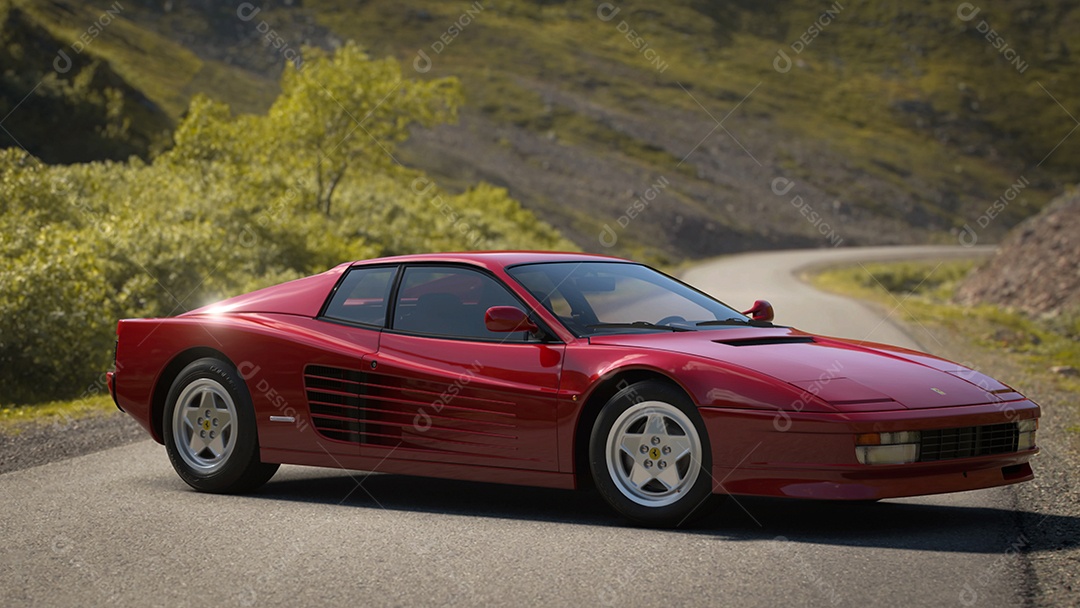 Ferrari Testarossa vista de perto