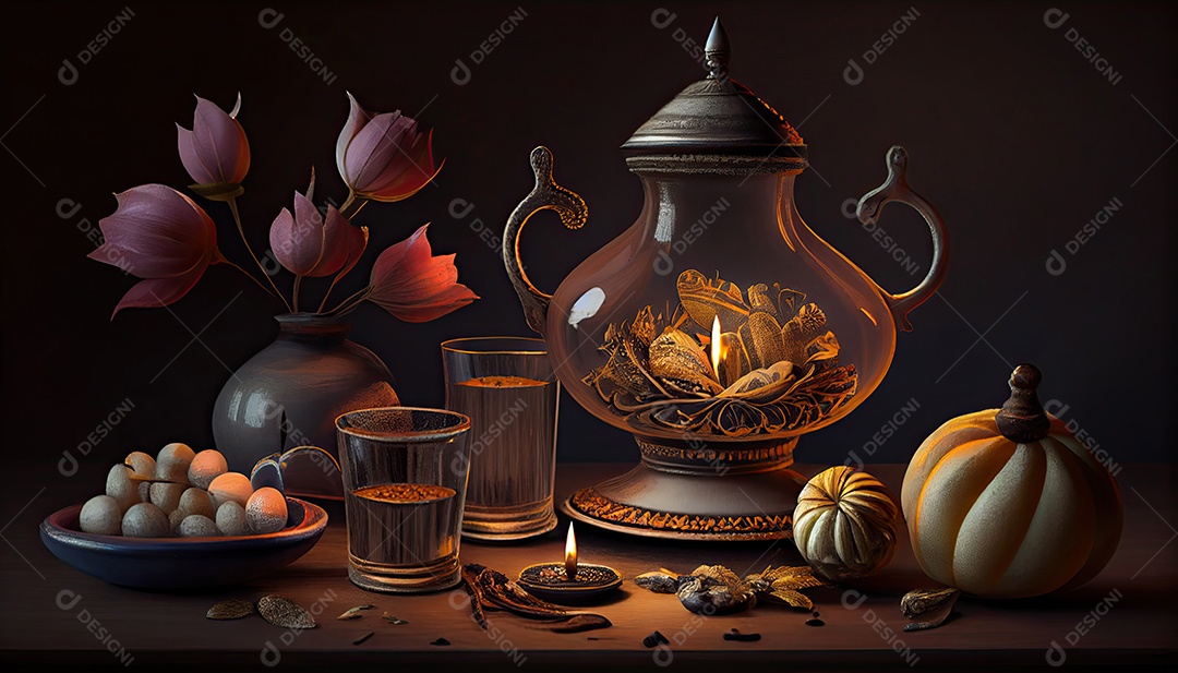 Diwali o triunfo da luz e bondade Festival hindu das luzes celebração Diya lamparinas a óleo 24 de outubro.