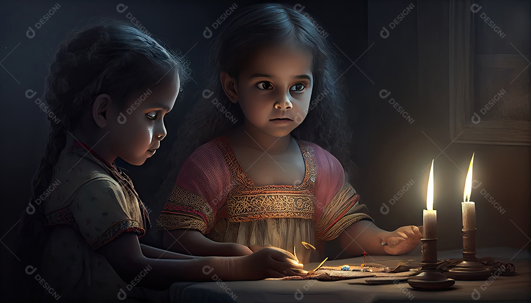 Diwali o triunfo da luz e bondade Festival hindu das luzes celebração Diya lamparinas a óleo 24 de outubro.