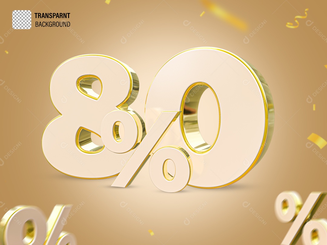 Elemento Com Numero 80% De Desconto Para Composição PSD