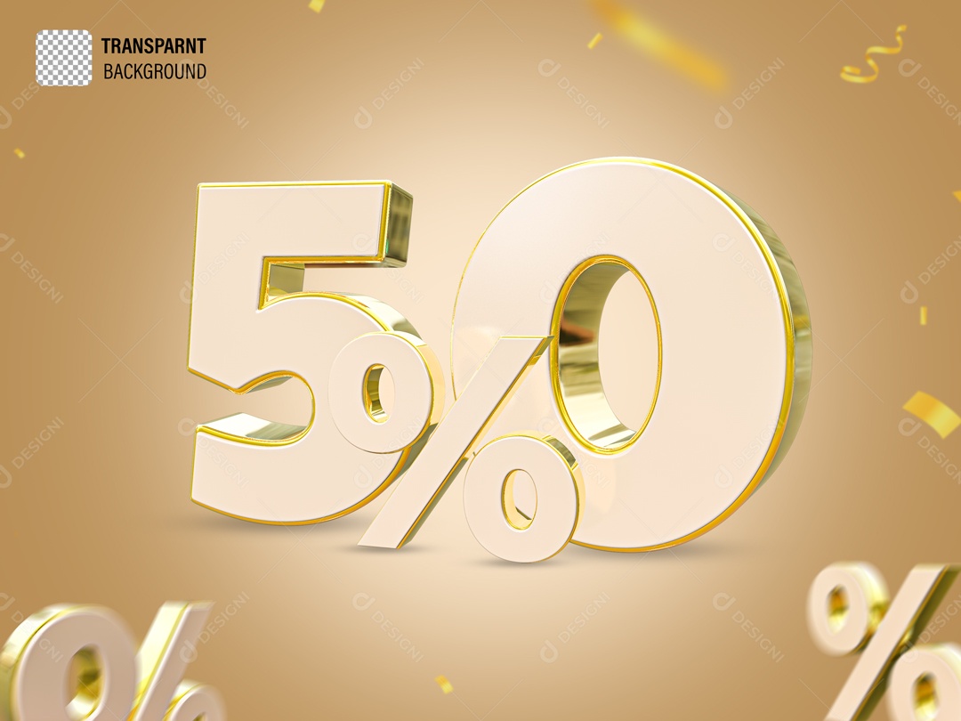 Elemento Com Numero 50% De Desconto Para Composição PSD