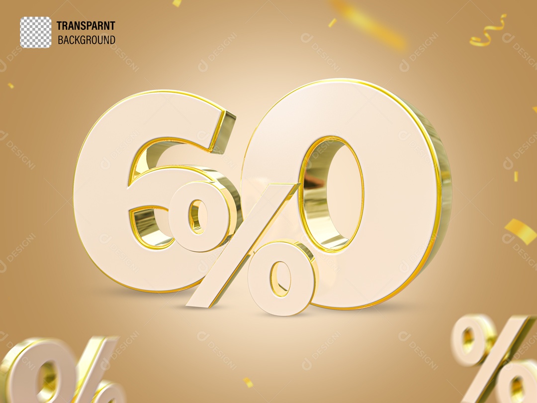 Elemento Com Numero 60% De Desconto Para Composição PSD
