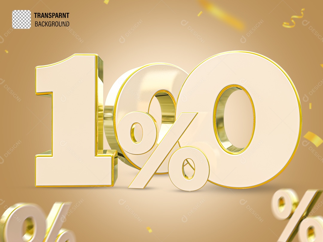 Elemento Com Numero 100% De Desconto Para Composição PSD