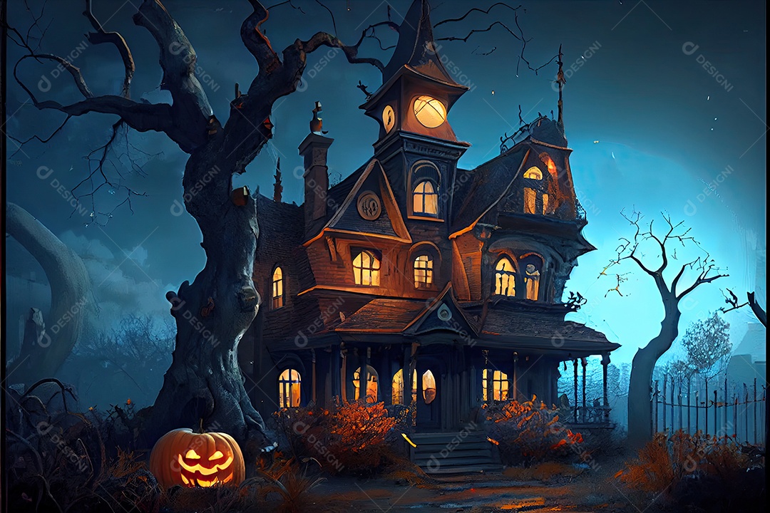 Dia de Halloween olhos de Jack O lanternas doces ou travessuras Samhain Todas as Relíquias véspera de todos os santos assustador Horror Fantasma Demônio background 31 de outubro.