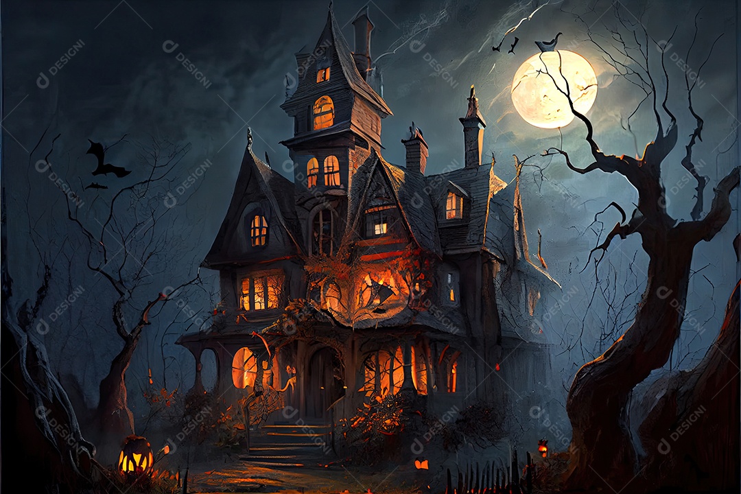 Dia de Halloween olhos de Jack O lanternas doces ou travessuras Samhain Todas as Relíquias véspera de todos os santos assustador Horror Fantasma Demônio background 31 de outubro.