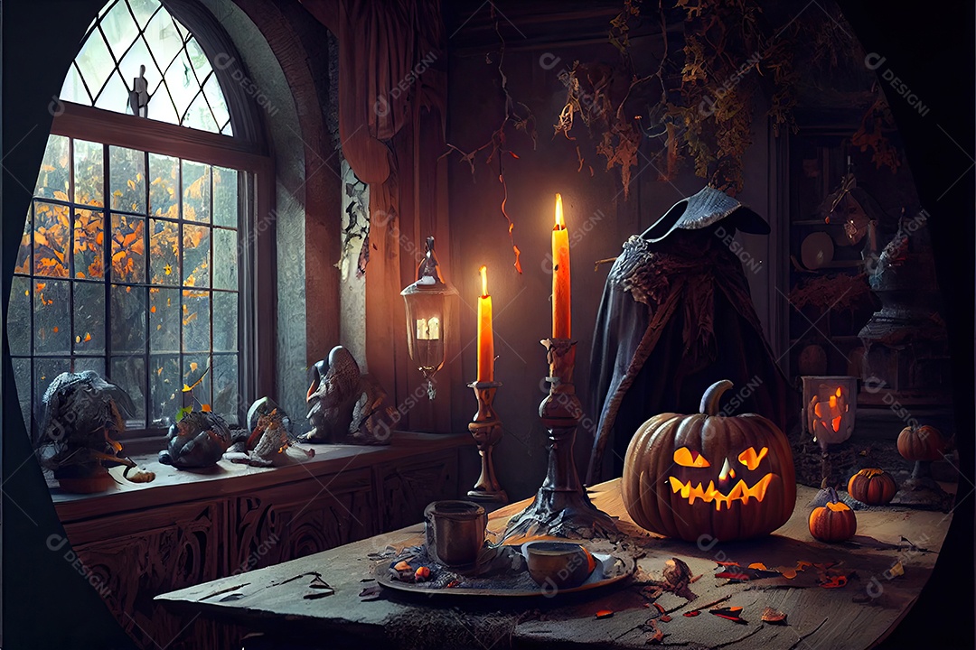 Dia de Halloween olhos de Jack O lanternas doces ou travessuras Samhain Todas as Relíquias véspera de todos os santos assustador Horror Fantasma Demônio background 31 de outubro.