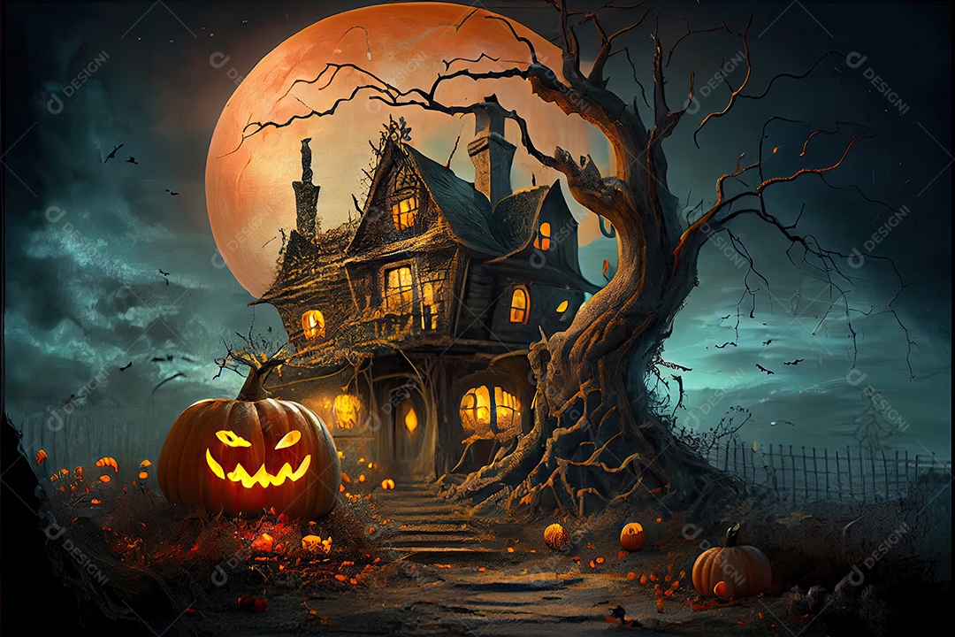 Dia de Halloween olhos de Jack O lanternas doces ou travessuras Samhain Todas as Relíquias véspera de todos os santos assustador Horror Fantasma Demônio background 31 de outubro.