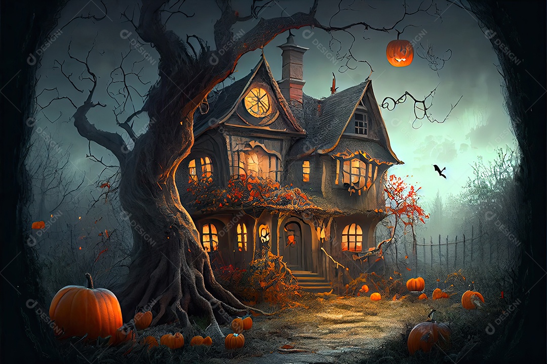 Dia de Halloween olhos de Jack O lanternas doces ou travessuras Samhain Todas as Relíquias véspera de todos os santos assustador Horror Fantasma Demônio background 31 de outubro.