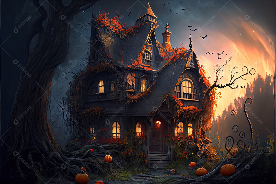 Dia de Halloween olhos de Jack O lanternas doces ou travessuras Samhain Todas as Relíquias véspera de todos os santos assustador Horror Fantasma Demônio background 31 de outubro.