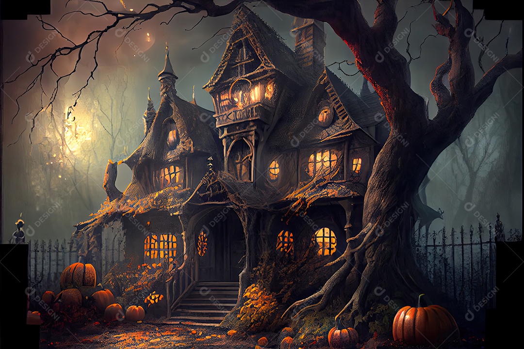 Dia de Halloween olhos de Jack O lanternas doces ou travessuras Samhain Todas as Relíquias véspera de todos os santos assustador Horror Fantasma Demônio background 31 de outubro.