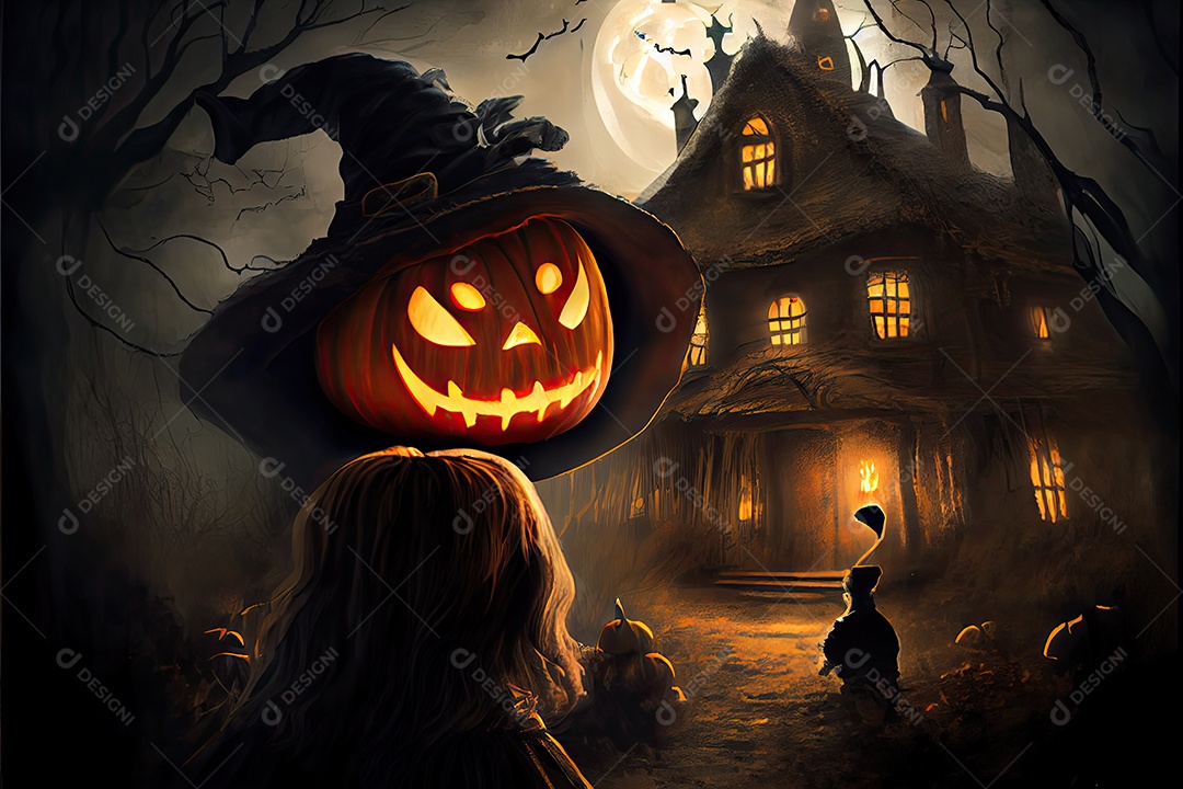 Dia de Halloween olhos de Jack O lanternas doces ou travessuras Samhain Todas as Relíquias véspera de todos os santos assustador Horror Fantasma Demônio background 31 de outubro.