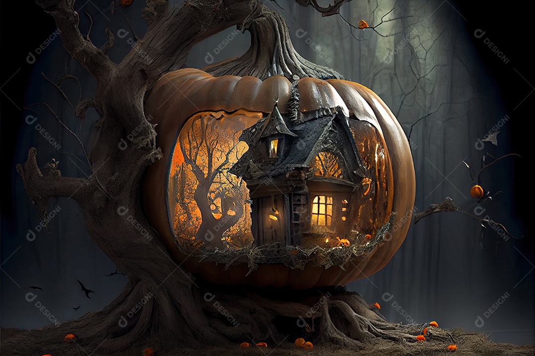 Dia de Halloween olhos de Jack O lanternas doces ou travessuras Samhain Todas as Relíquias véspera de todos os santos assustador Horror Fantasma Demônio background 31 de outubro.