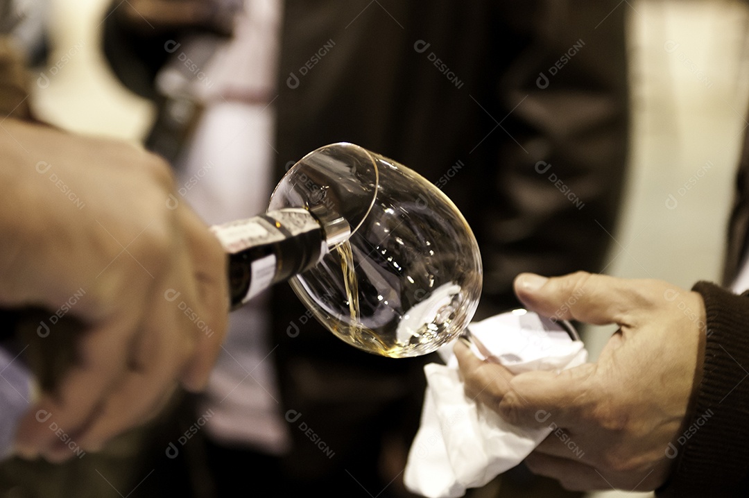 Degustação de vinhos.