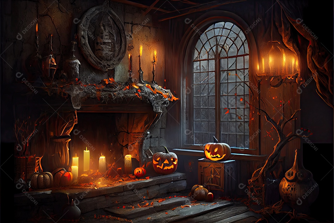 Dia de Halloween olhos de Jack O lanternas doces ou travessuras Samhain Todas as Relíquias véspera de todos os santos assustador Horror Fantasma Demônio background 31 de outubro.