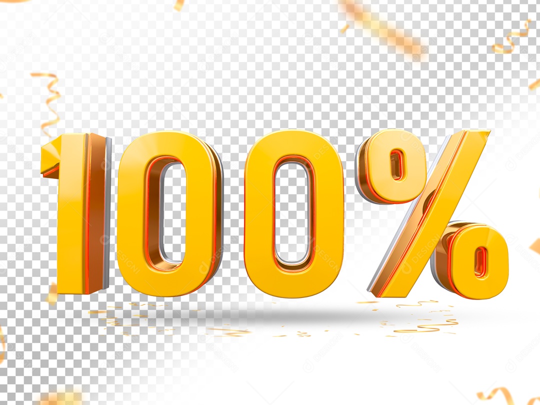 Elemento De Numero Amarelo 100% Para Composição PSD