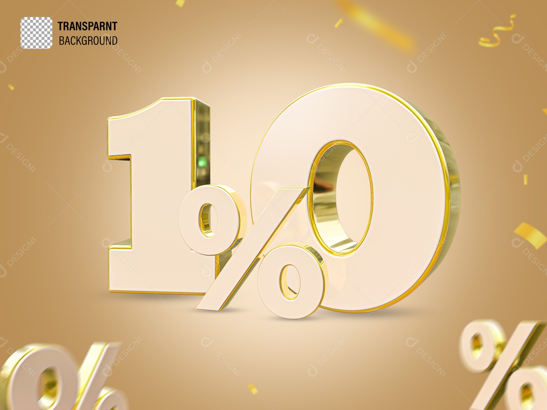 Elemento Com Numero 10% De Desconto Para Composição PSD