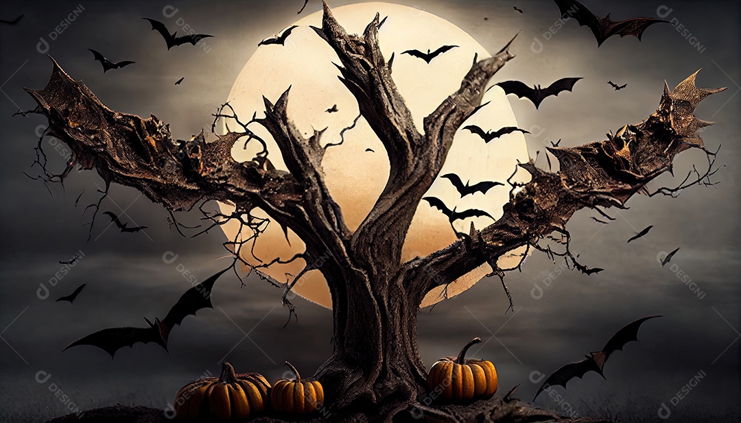 Dia de Halloween olhos de Jack O lanternas doces ou travessuras Samhain Todas as Relíquias véspera de todos os santos Eve All halloween assustador Horror Fantasma Demônio background 31 de outubro.