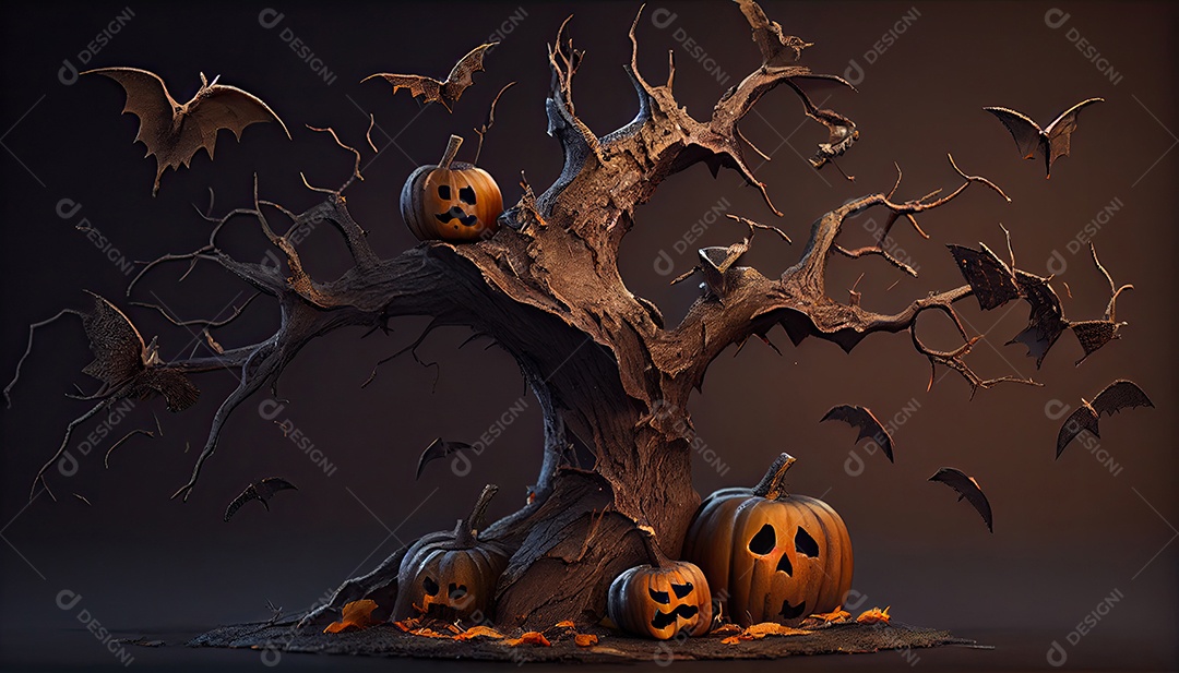 Dia de Halloween olhos de Jack O lanternas doces ou travessuras Samhain Todas as Relíquias véspera de todos os santos Eve All halloween assustador Horror Fantasma Demônio background 31 de outubro.