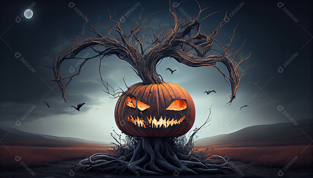 Dia de Halloween olhos de Jack O lanternas doces ou travessuras Samhain Todas as Relíquias véspera de todos os santos Eve All halloween assustador Horror Fantasma Demônio background 31 de outubro.