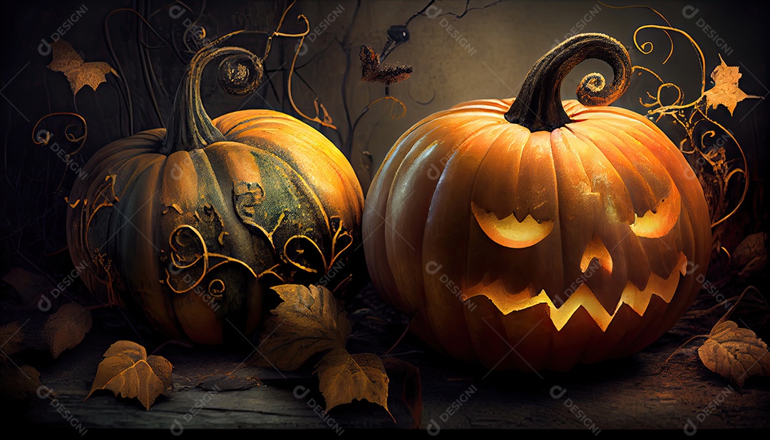Dia de Halloween olhos de Jack O lanternas doces ou travessuras Samhain Todas as Relíquias véspera de todos os santos Eve All halloween assustador Horror Fantasma Demônio background 31 de outubro.