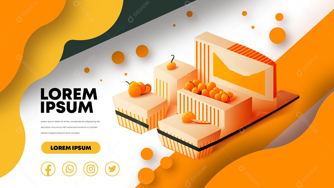 Layout De Frutas AI + EPS Editável