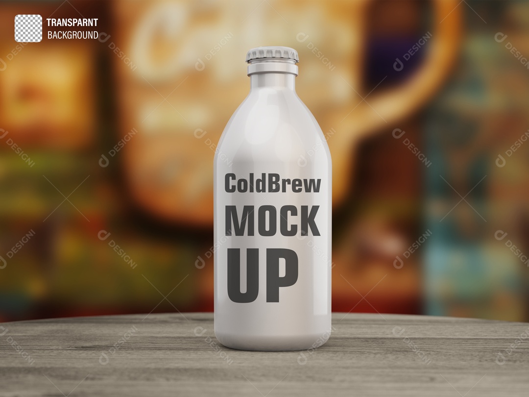 Mockup Garrafa De Leite PSD Editável