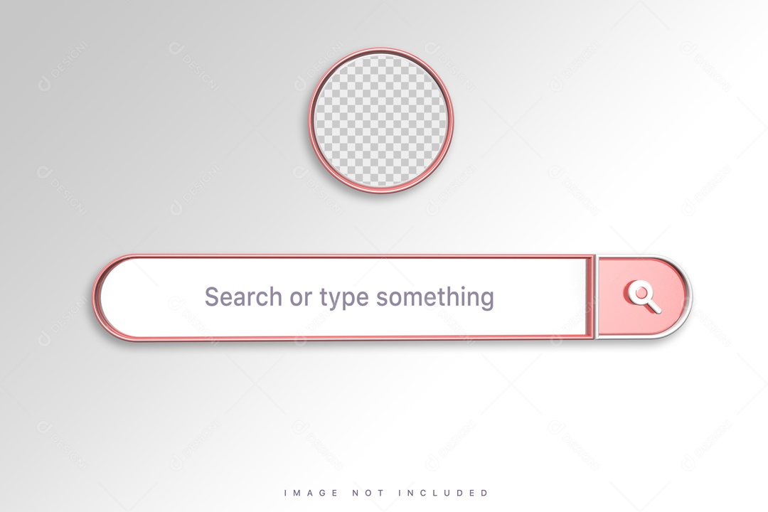 Barra De Pesquisa Elemento 3D PSD