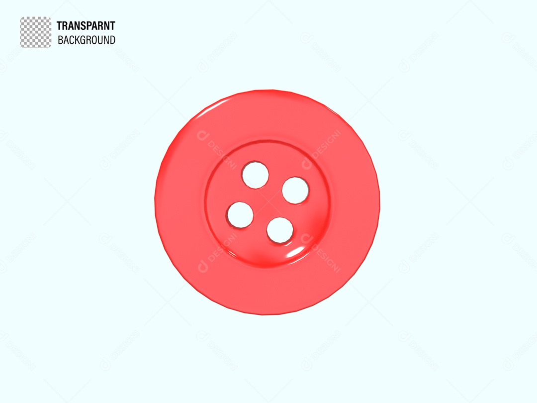 Elemento De Botão Vermelho Para Composição PSD