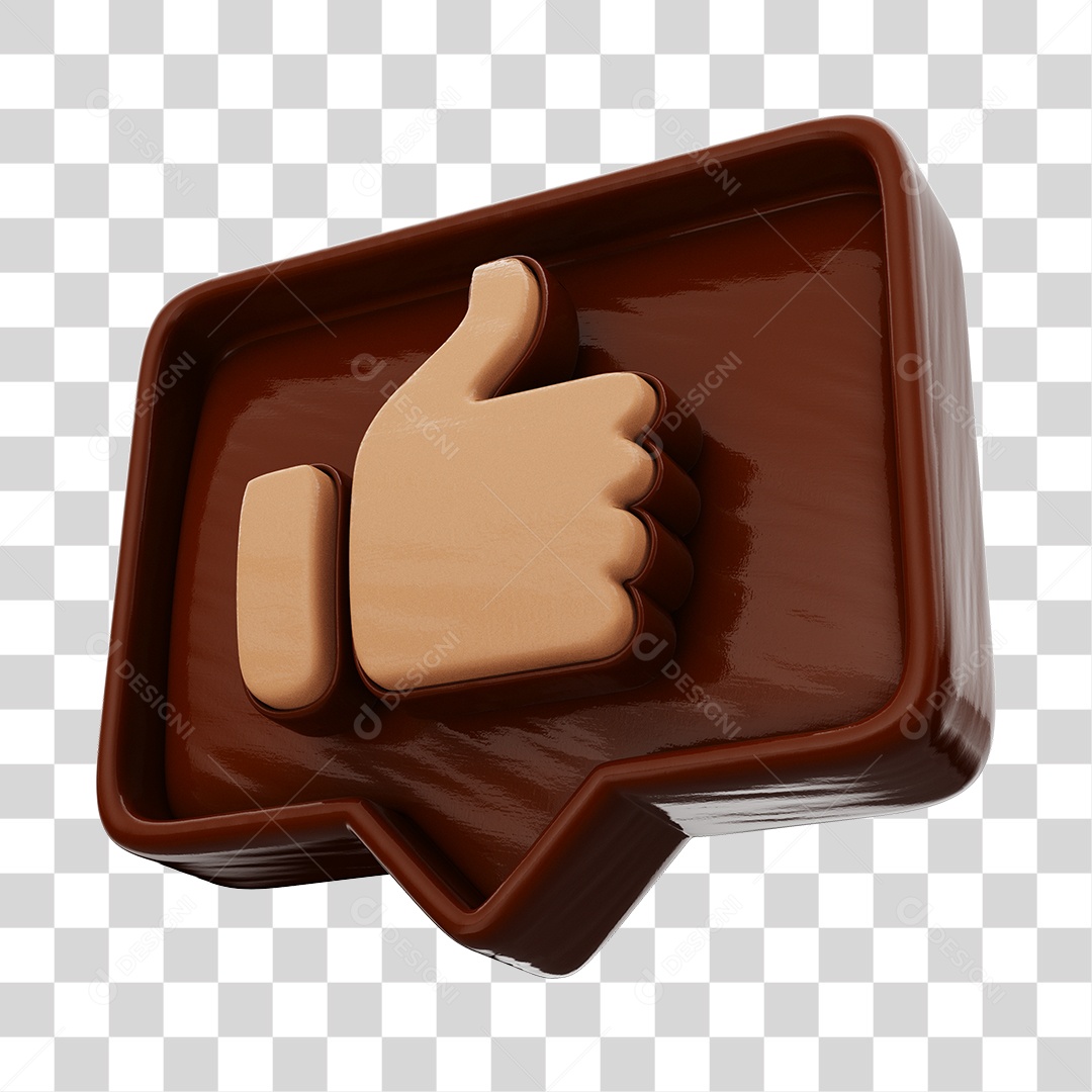 Like De Páscoa Elemento 3D PNG Transparente