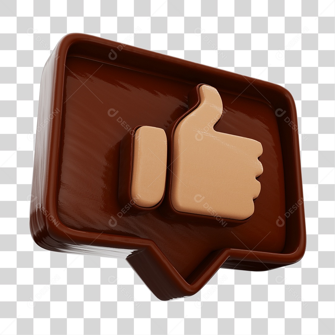 Like De Páscoa Elemento 3D PNG Transparente