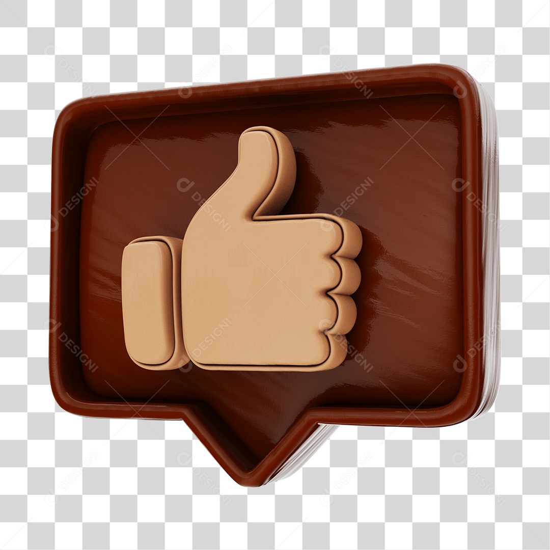 Like De Páscoa Elemento 3D PNG Transparente