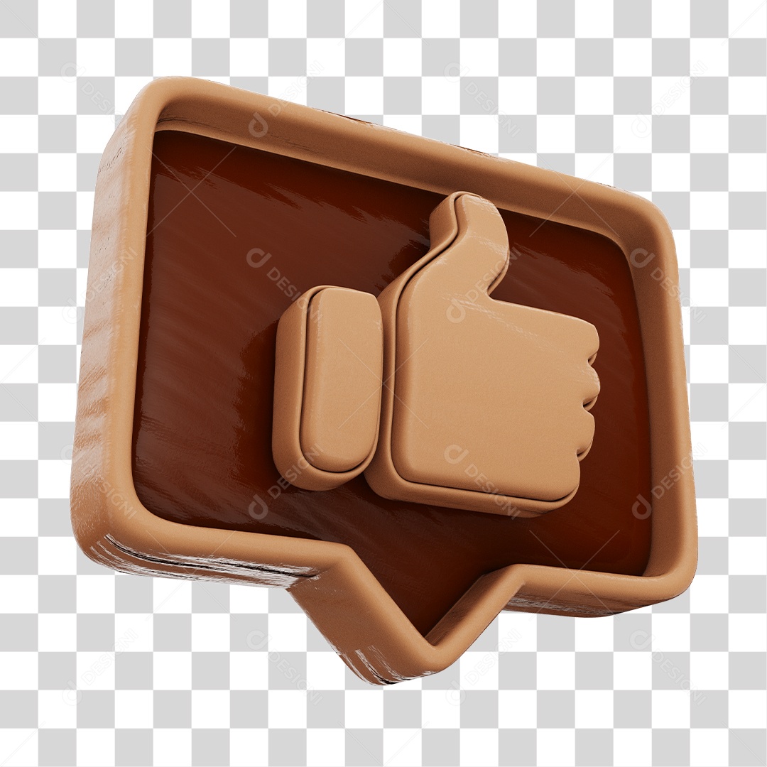 Like De Páscoa Elemento 3D Para Composição PNG Transparente