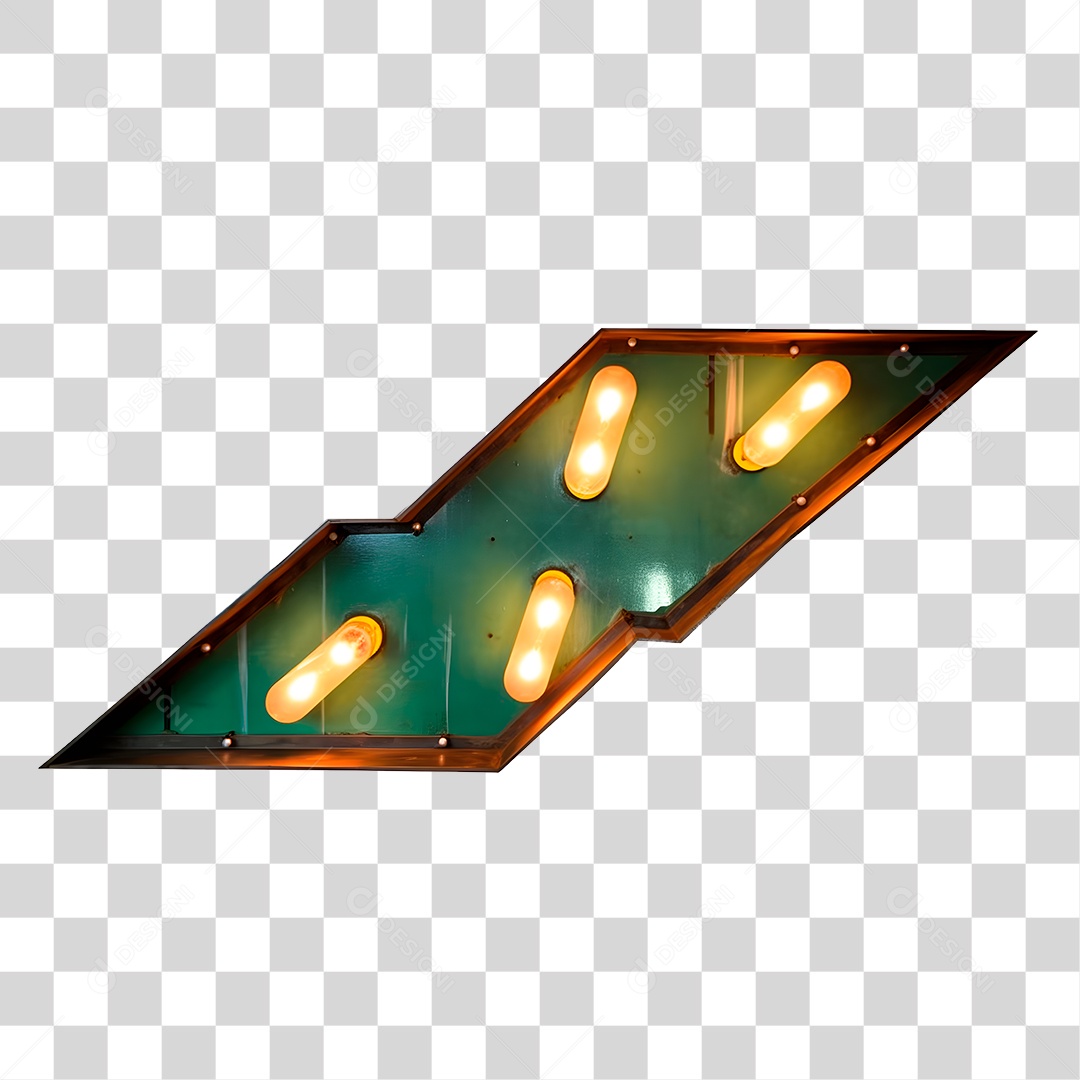 Seta De Led De Metal Elemento 3D Para Composição PNG Transparente