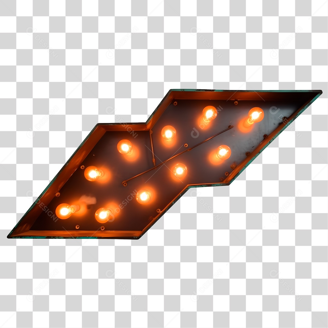 Seta De Led De Metal Elemento 3D Para Composição PNG Transparente