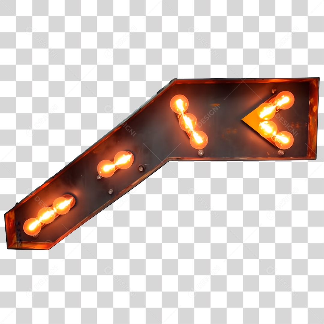 Seta De Led De Metal Elemento 3D Para Composição PNG Transparente