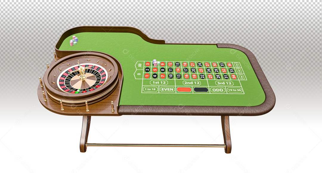 Elemento Mesa De Cassino Elemento 3D PSD