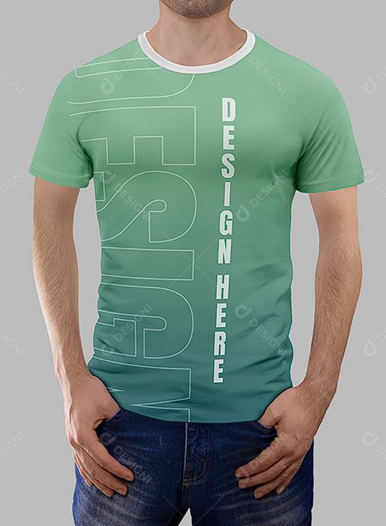 Mockup Camisa Camiseta Com Modelo PSD