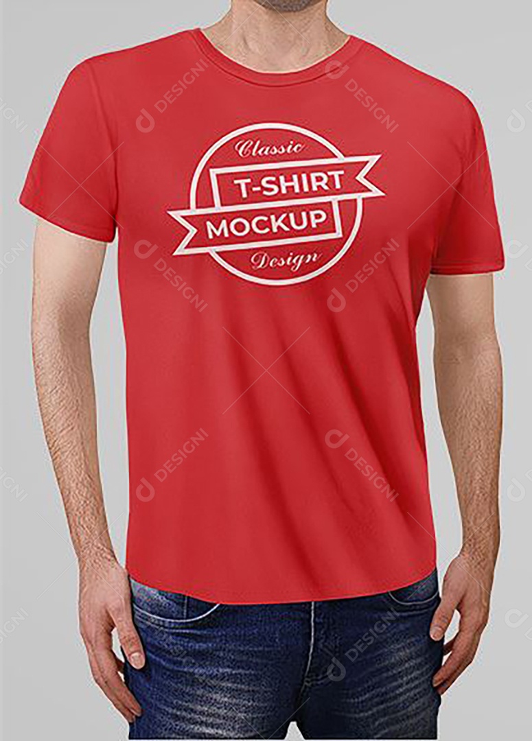 Mockup Camisa Camiseta Com Modelo PSD