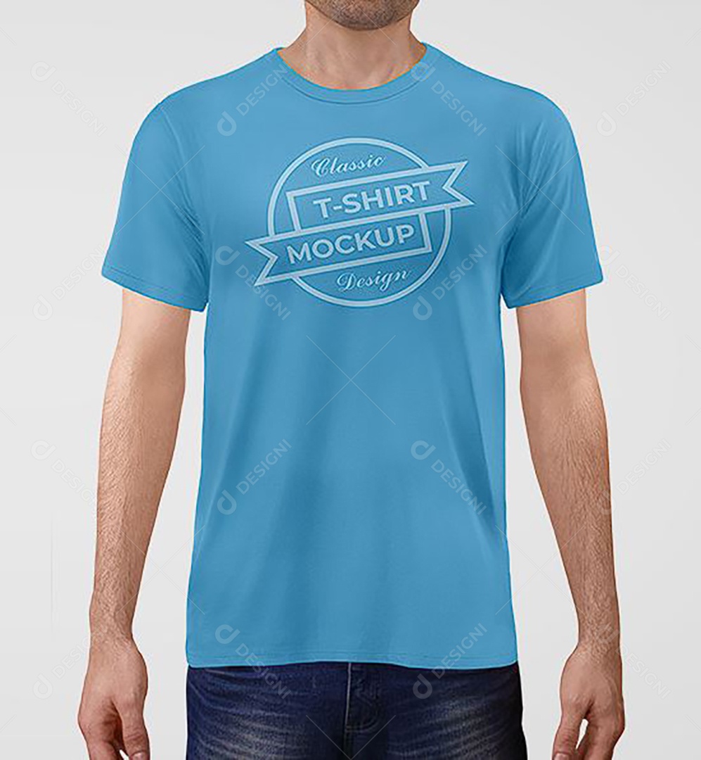 Mockup Camisa Camiseta Com Modelo PSD