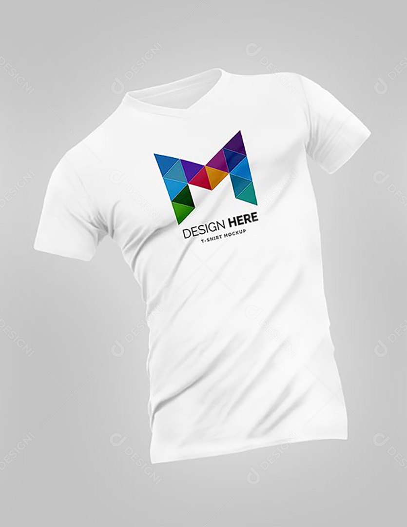 Mockup Camisa Camiseta Gola V PSD