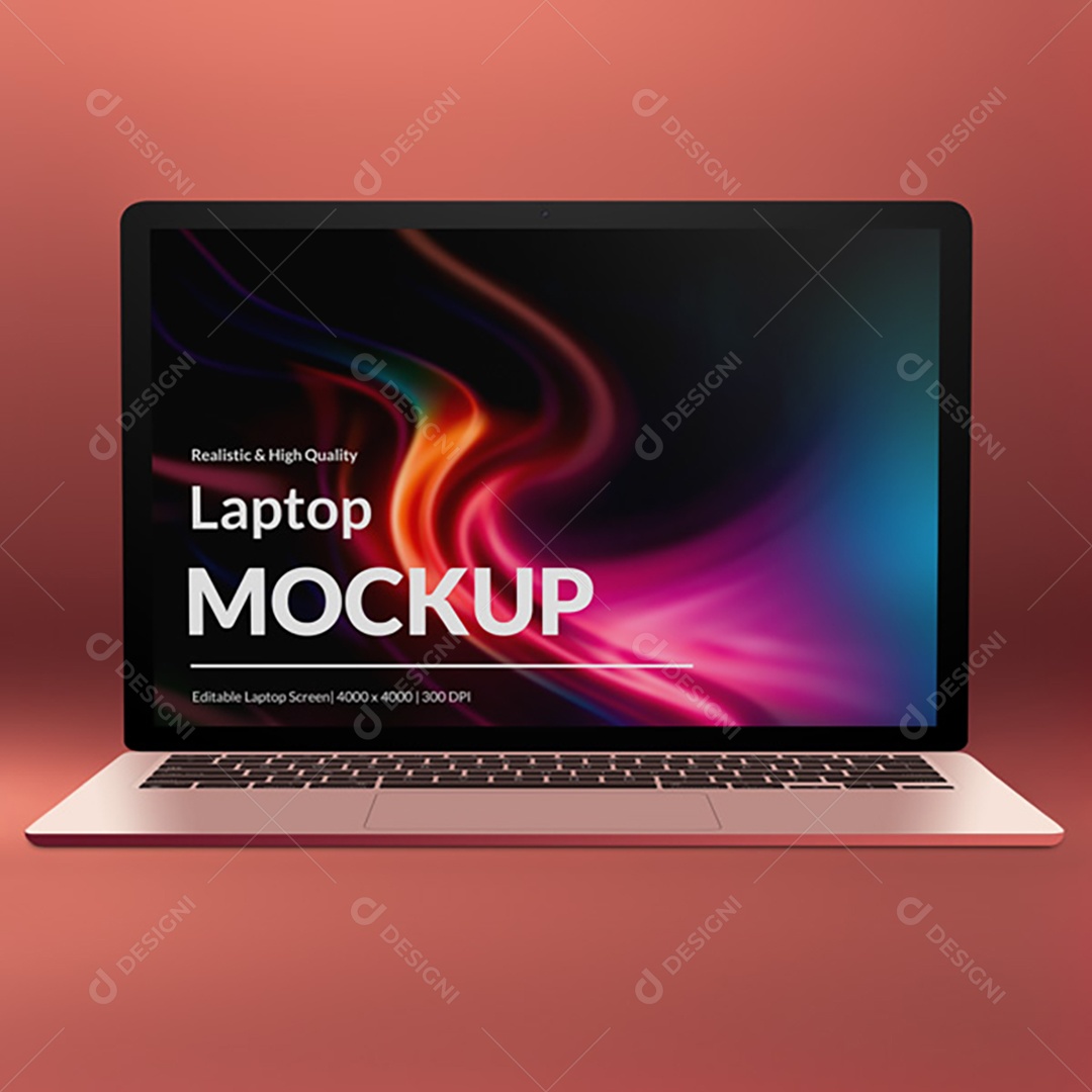 Mockup Notebook Laptop Macbook PSD Editável