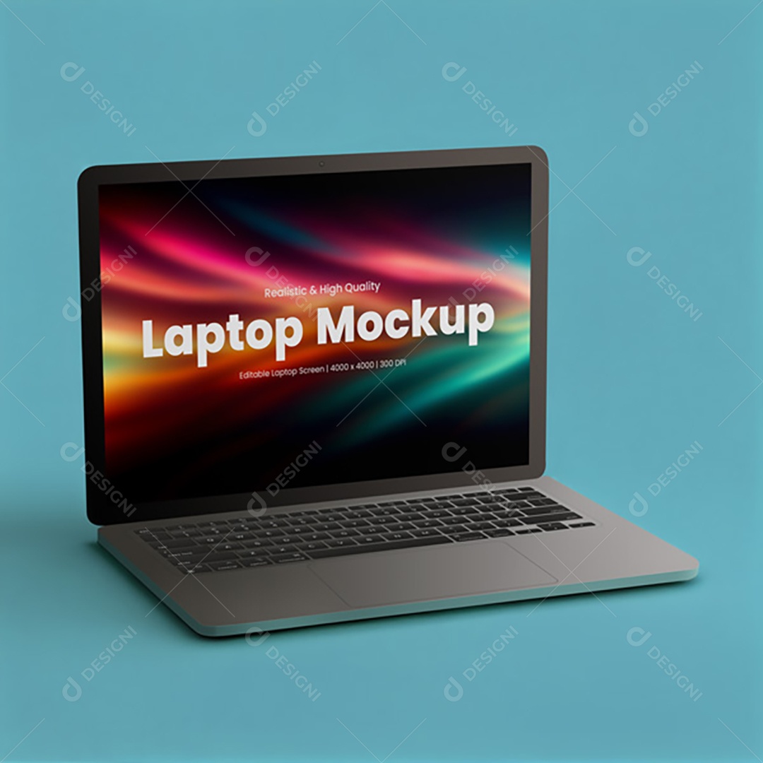 Mockup Notebook Laptop Macbook PSD Editável