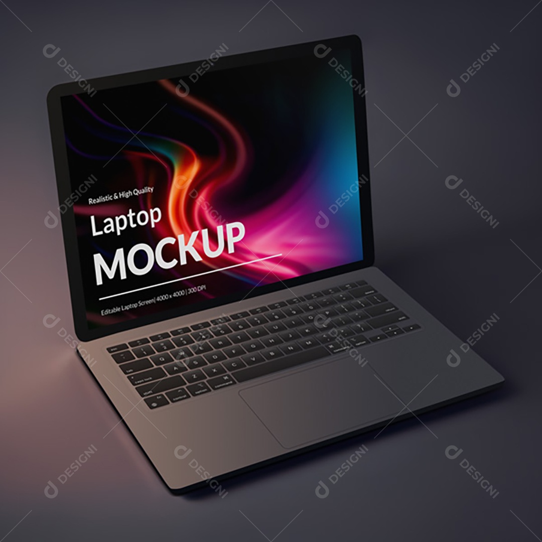 Mockup Notebook Laptop Macbook PSD Editável