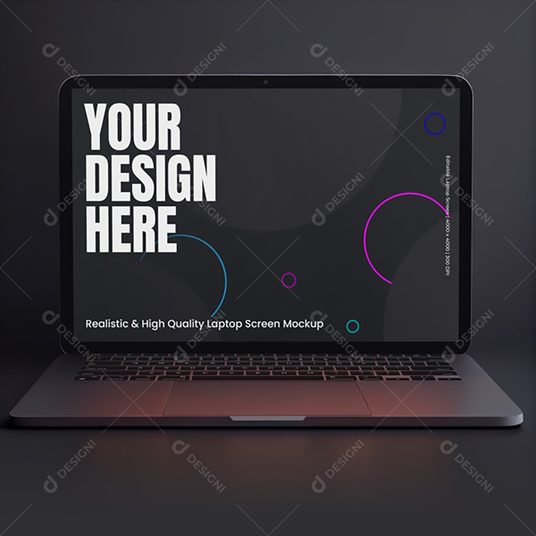 Mockup Notebook Laptop Macbook PSD Editável