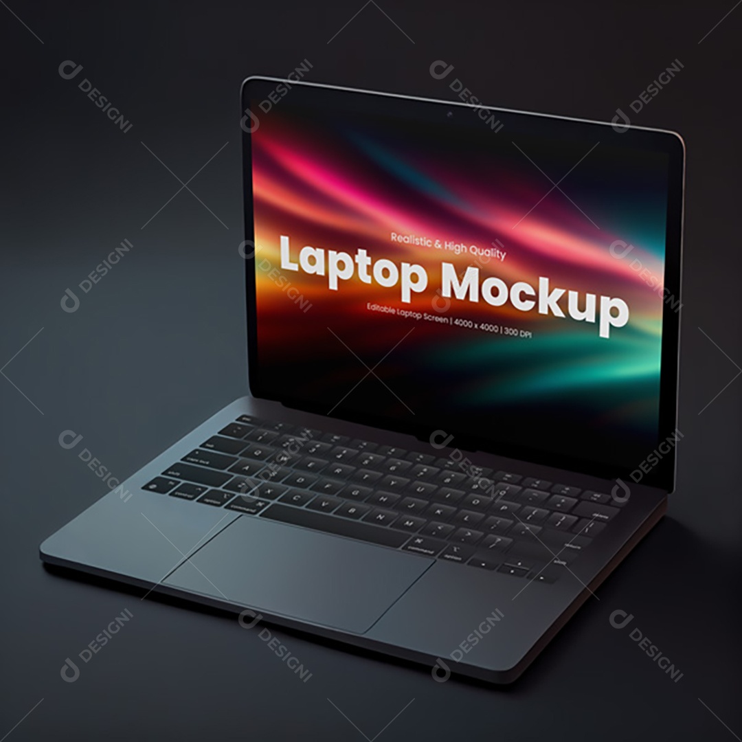 Mockup Notebook Laptop Macbook PSD Editável