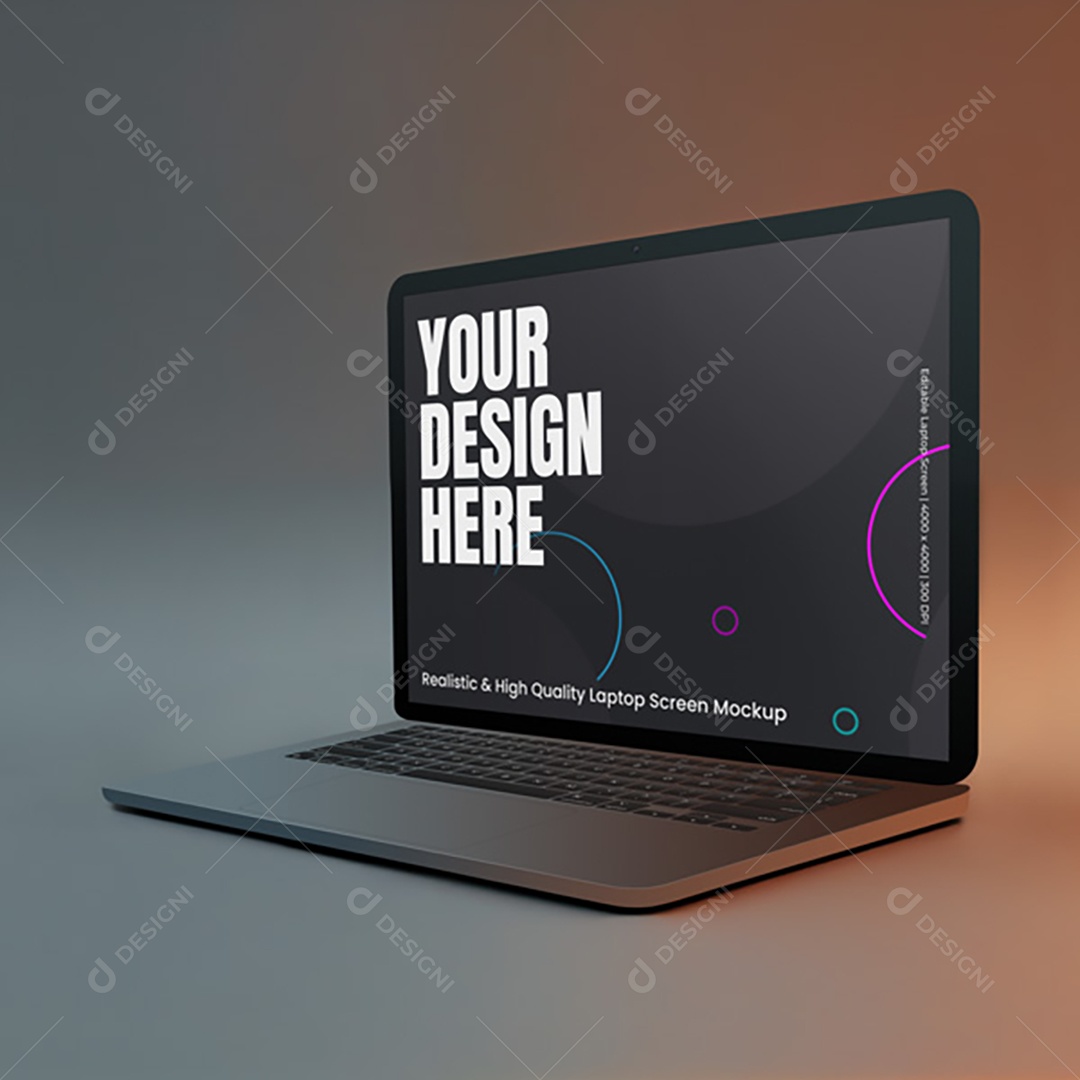 Mockup Notebook Laptop Macbook PSD Editável