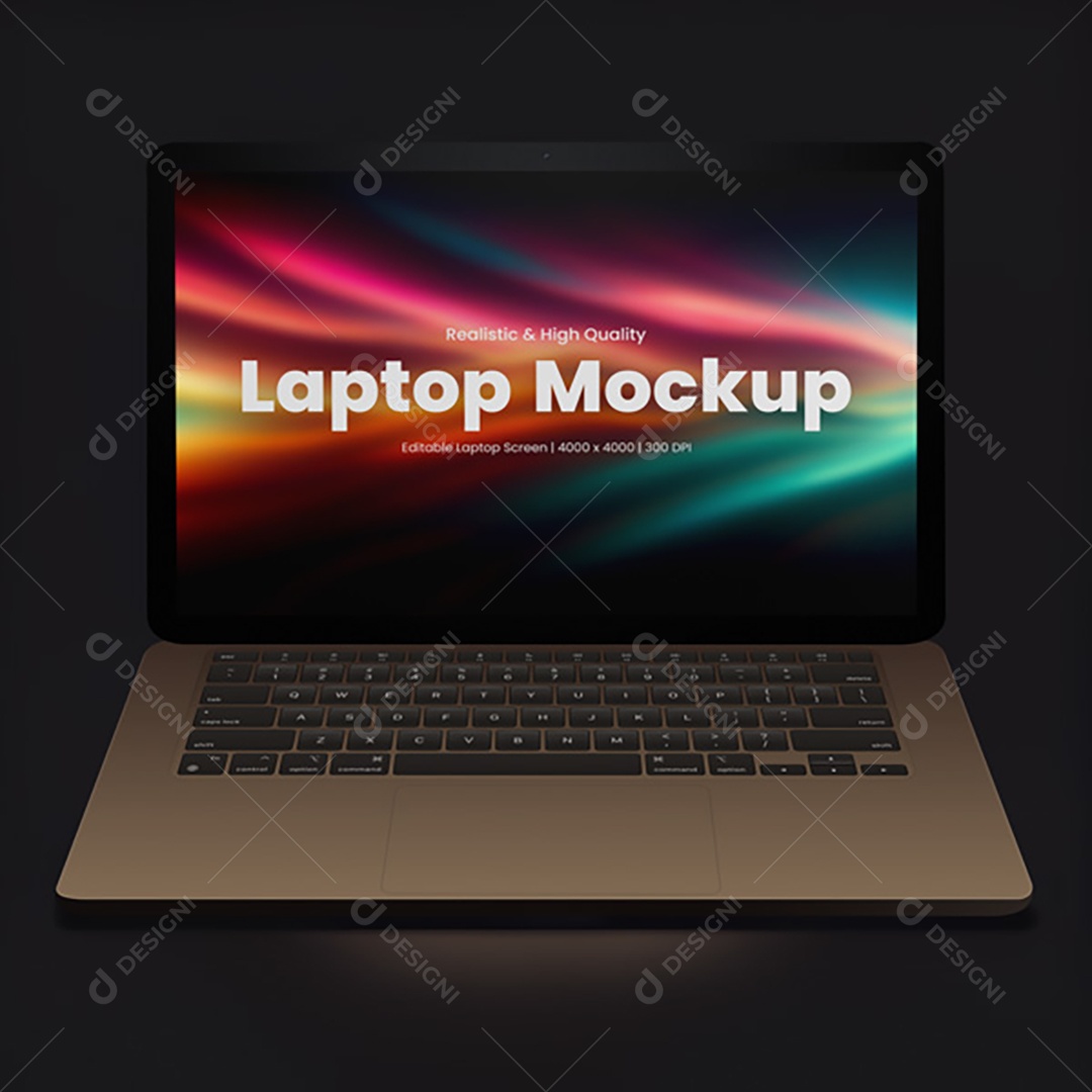 Mockup Notebook Laptop Macbook PSD Editável