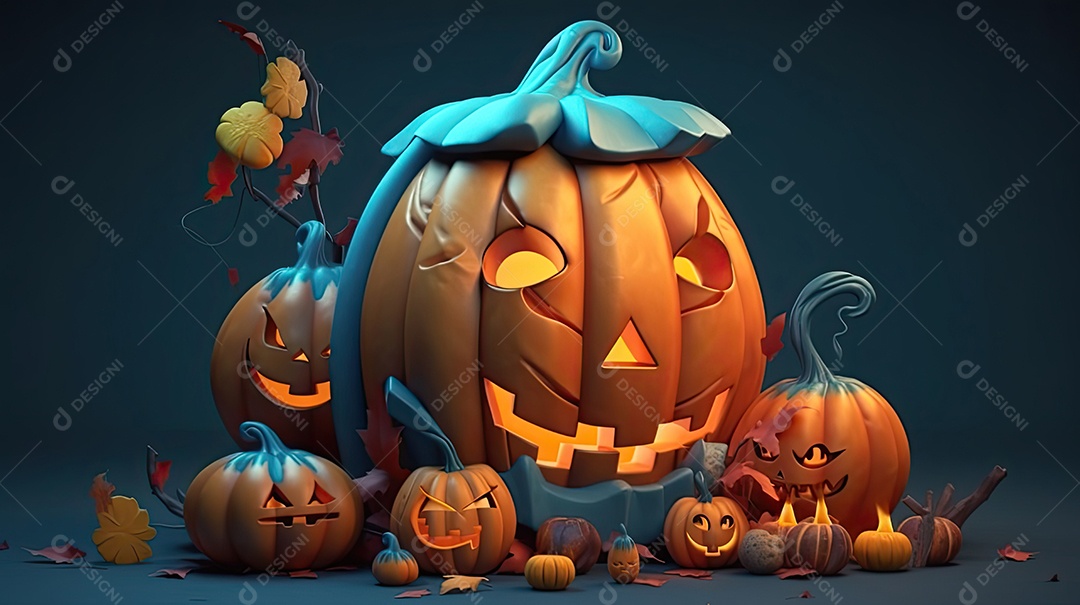 Cenário de Halloween.